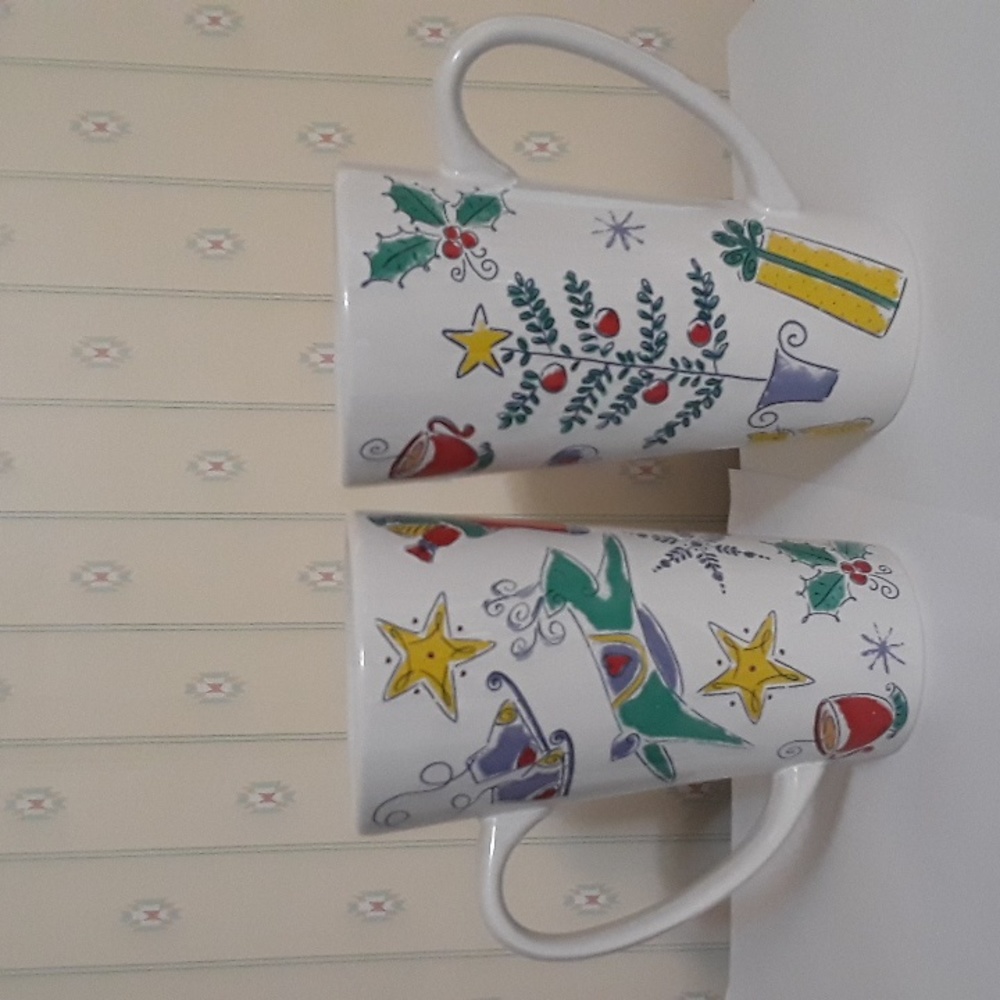 Christmas Sparkle Riviera/Van Beers by Signature Tall Mug NWOT